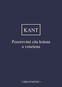 obálka: Pozorování citu krásna a vznešena