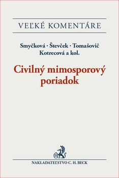 obálka: Civilný mimosporový poriadok. Veľký komentár