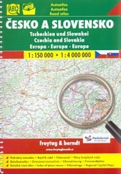 obálka: Autoatlas Česko a Slovensko 1:150 000, 1:4 000 000