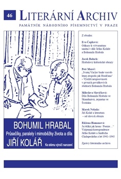 obálka: Bohumil Hrabal – Jiří Kolář - Průsečíky, paralely i mimoběžky života a díla