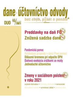 obálka: Dane a účtovníctvo 4-5/2021