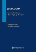 obálka: Judikatúra vo veciach riadenia obchodných spoločností