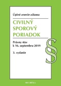 obálka: Civilný sporový poriadok. Úzz, 3. vydanie, 2019