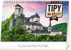 obálka: Tipy na výlety - stolový kalendár 2019