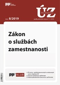 obálka: UZZ 8/2019 Zákon o službách zamestnanosti