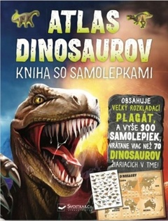 obálka: Atlas dinosaurov - kniha so samolepkami