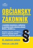 obálka: Občiansky zákonník – XI. novelizované vydanie platný od 1. júla 2019