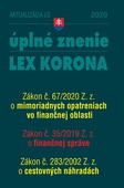 obálka: Aktualizácia I/3 2020 – finančná správa, cestovné náhrady