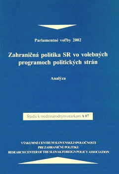 obálka: Zahraničná politika SR vo volebných programoch politických strán