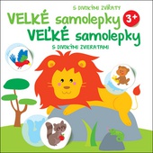 obálka: Velké samolepky s divokými zvířaty