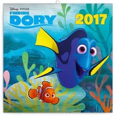 obálka: Hledá se Dory - nástěnný kalendář 2017