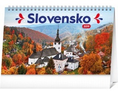 obálka: Slovensko - stolový kalendár 2019