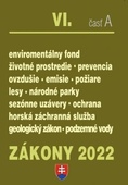 obálka: Zákony 2022 VI/A - Životné prostredie, Lesné hospodárstvo, Ochrana ovzdušia