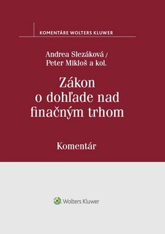 obálka: Zákon o dohľade nad finančným trhom