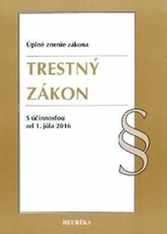 obálka: Trestný zákon. Úzz, 2016