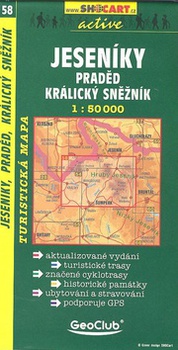 obálka: Jeseníky Praděd Kralický Sněžník 1:50 000